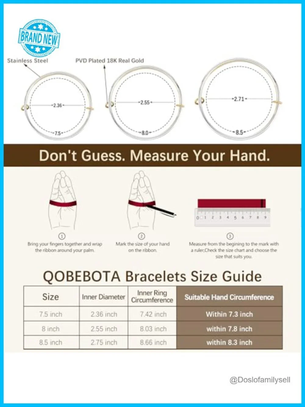 18K Gold Plated Stainless Steel Stackable Bangle Bracelets Set for Women